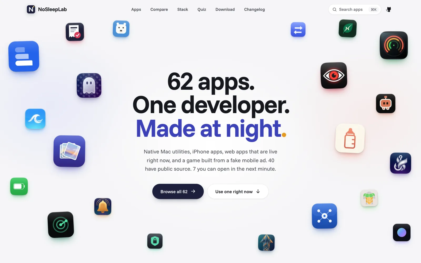 The NoSleepLab homepage